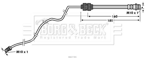 BORG & BECK Pidurivoolik BBH7785